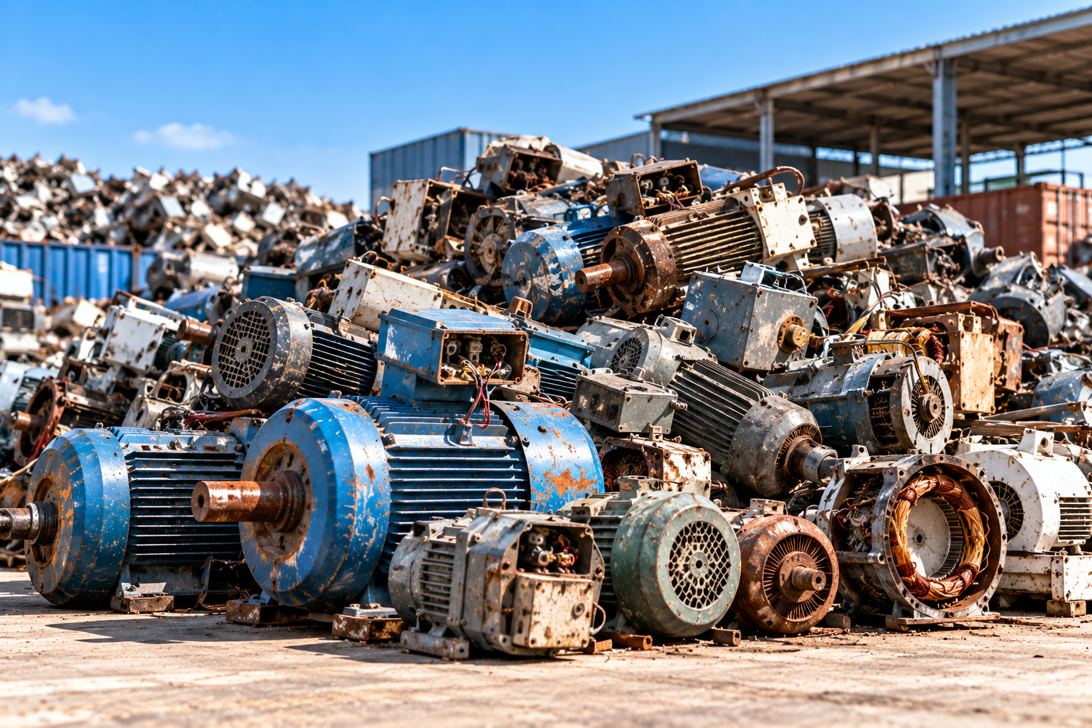 Industrial electrical motors scrap